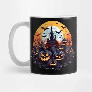 Haunted Church Under the Full Moon - Halloween Magic Mug